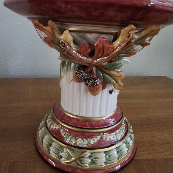 Fitz and Floyd Vintage Ceramic Candleholder – Equestrian Chestnut Fall Decor - Picture 5 of 13